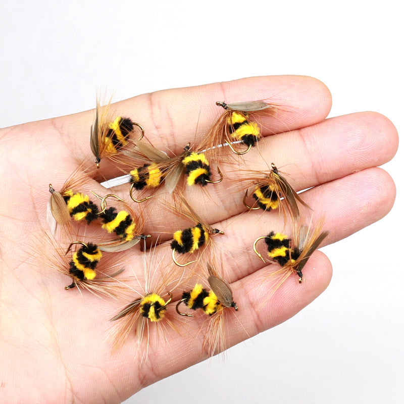 Fly bait floating water bionic fly bee lure bait