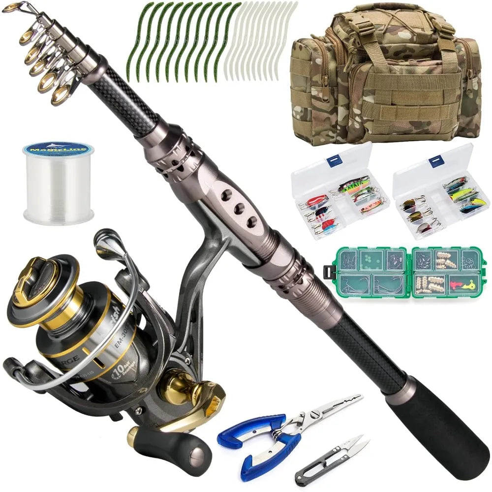 Fishing Rod and Reel Combos 125-Pieces