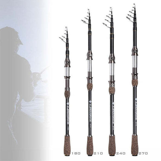 Telescopic Carbon Rod for Sea Fishing - 2.4M