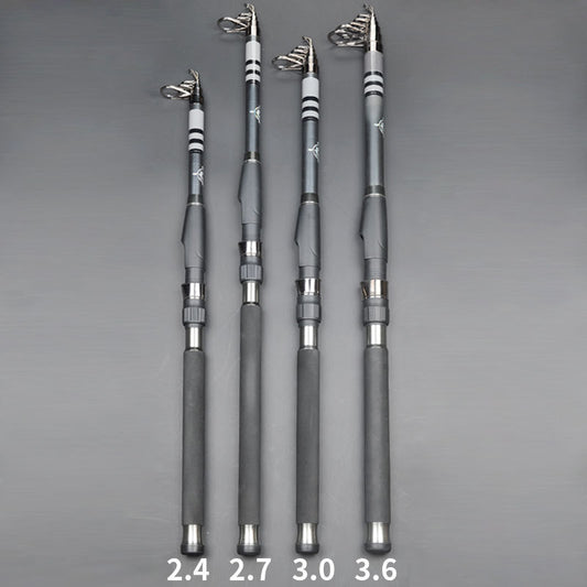 Retractable Stainless Steel Long-range Fishing Rod
