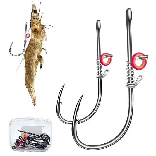 10pcs Live Shrimp Bait Hooks