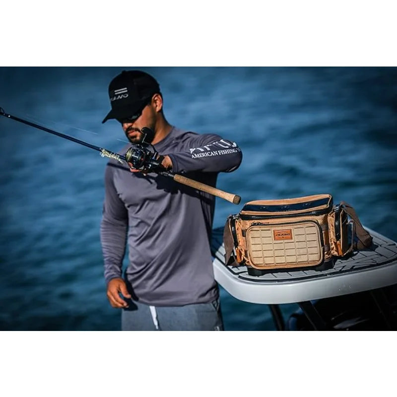 Durable Fishing tackle bag with moulded base