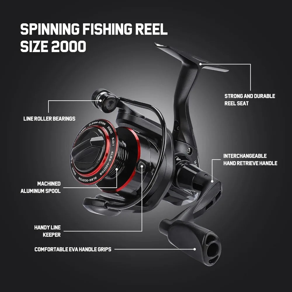 Telescopic Fishing Rod and Reel Combo