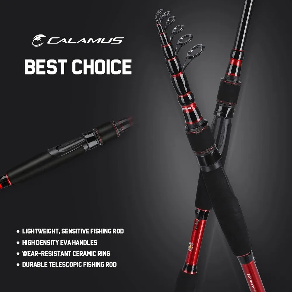 Telescopic Fishing Rod and Reel Combo