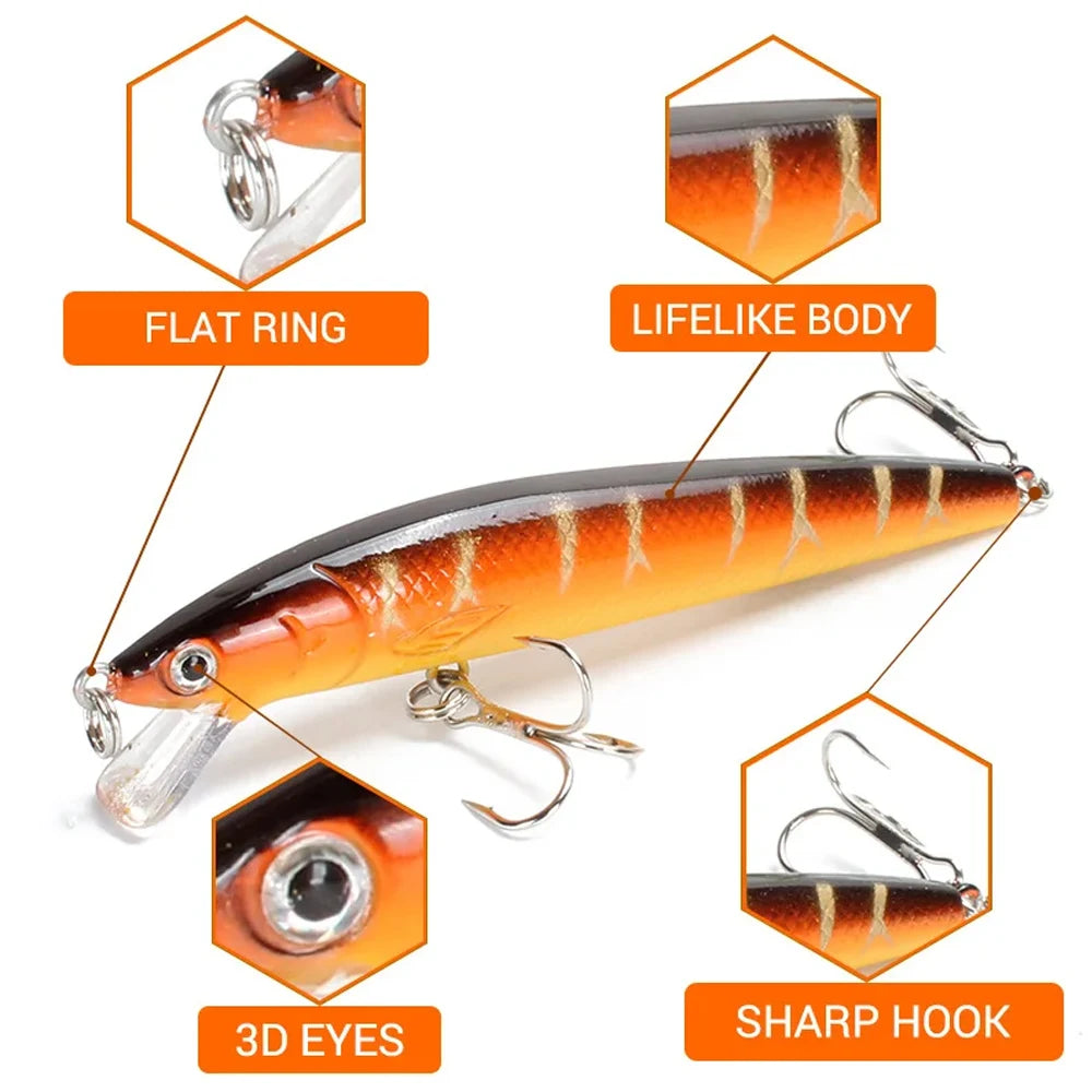 10 PCS Minnow Fishing Lures